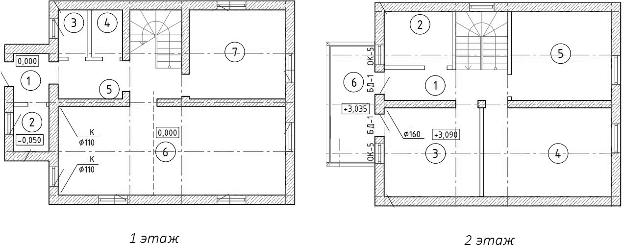 Планировка — Коттеджный поселок Алапурские леса, 4-комн., 144 м²