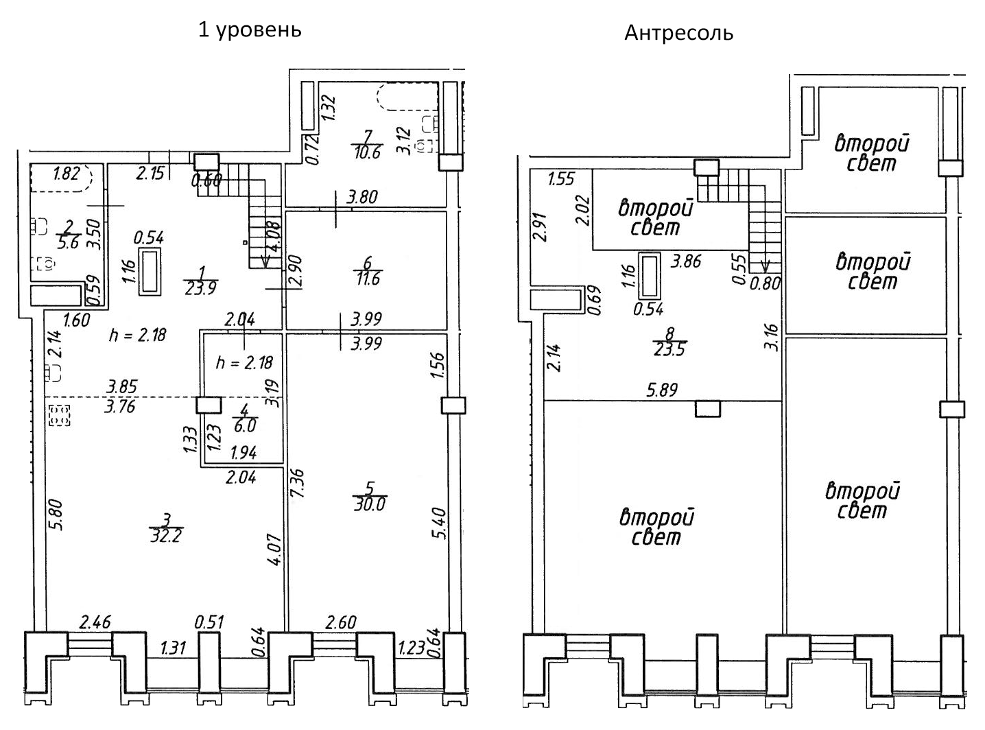 Планировка — Светлановский 45, 3-комн., 153 м²