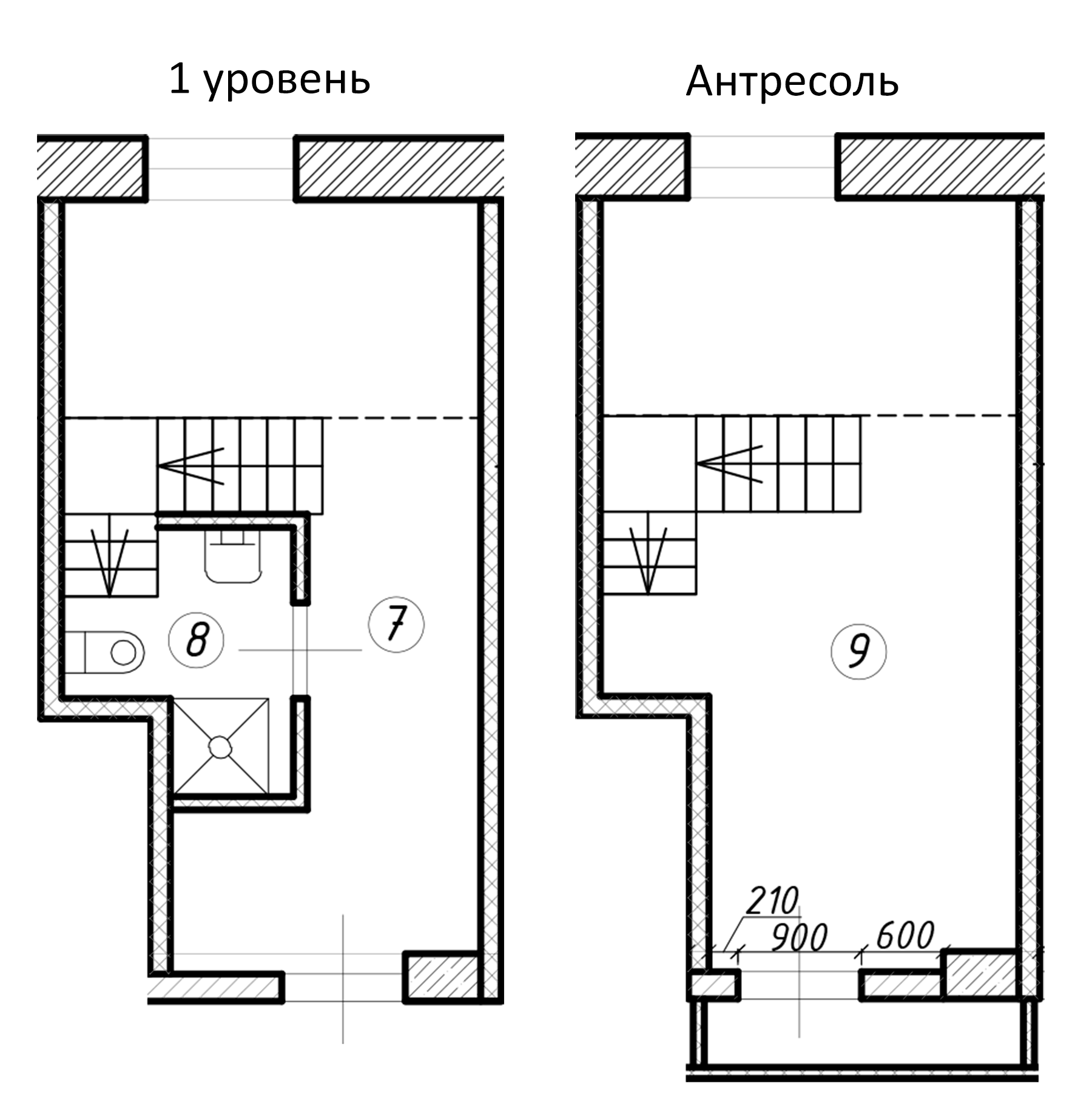 Планировка — Апарт-комплекс LOOK-Apart, Студия, 26 м²