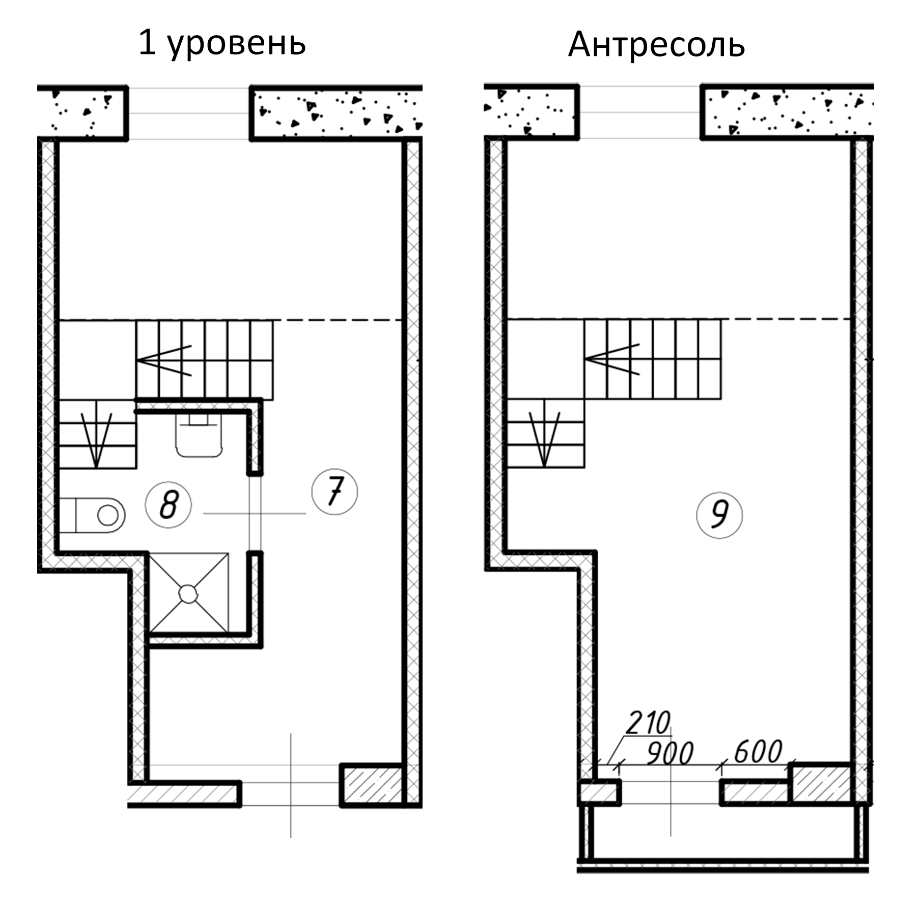 Планировка — Апарт-комплекс LOOK-Apart, Студия, 26 м²
