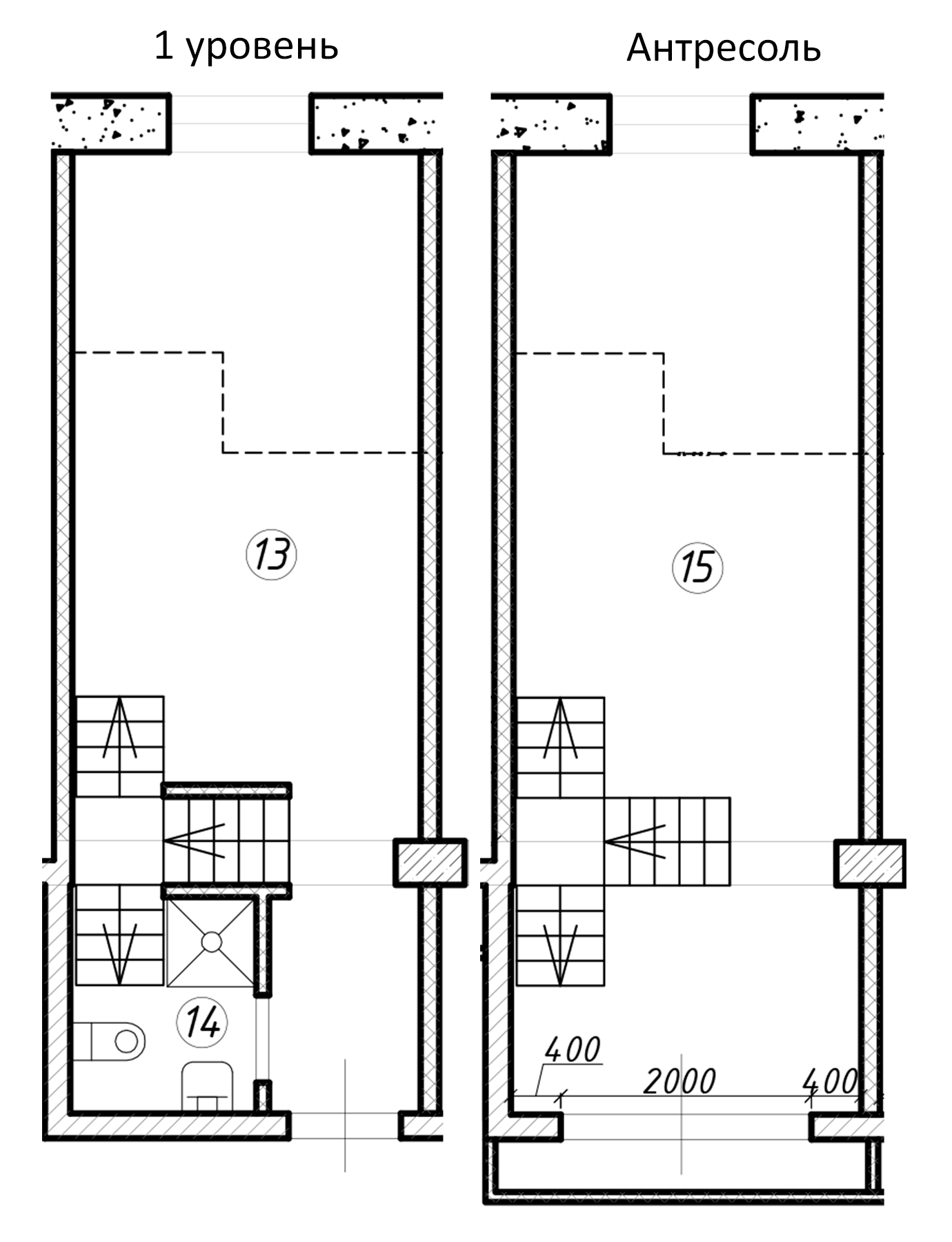 Планировка — Апарт-комплекс LOOK-Apart, Студия, 36 м²