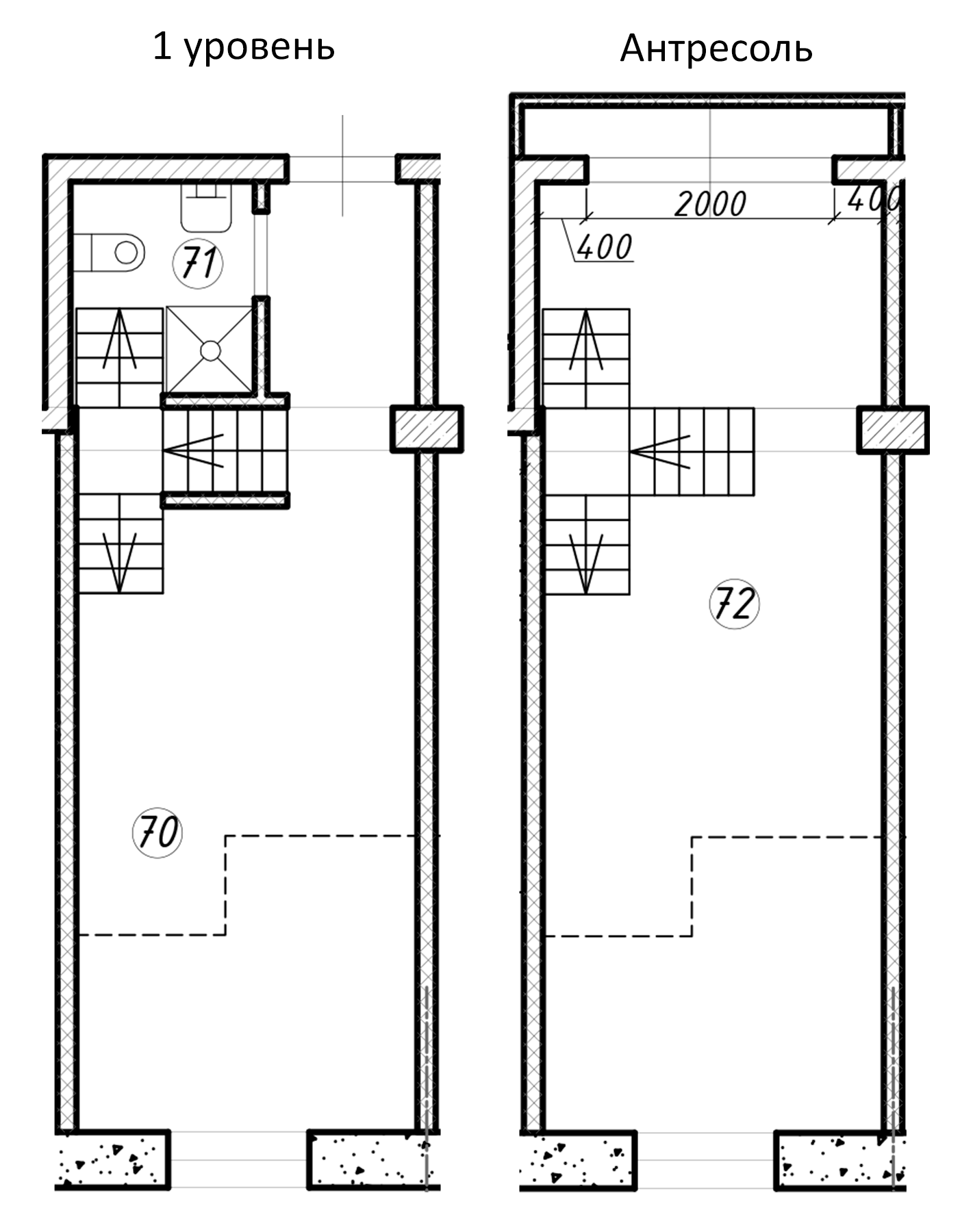 Планировка — Апарт-комплекс LOOK-Apart, Студия, 36 м²