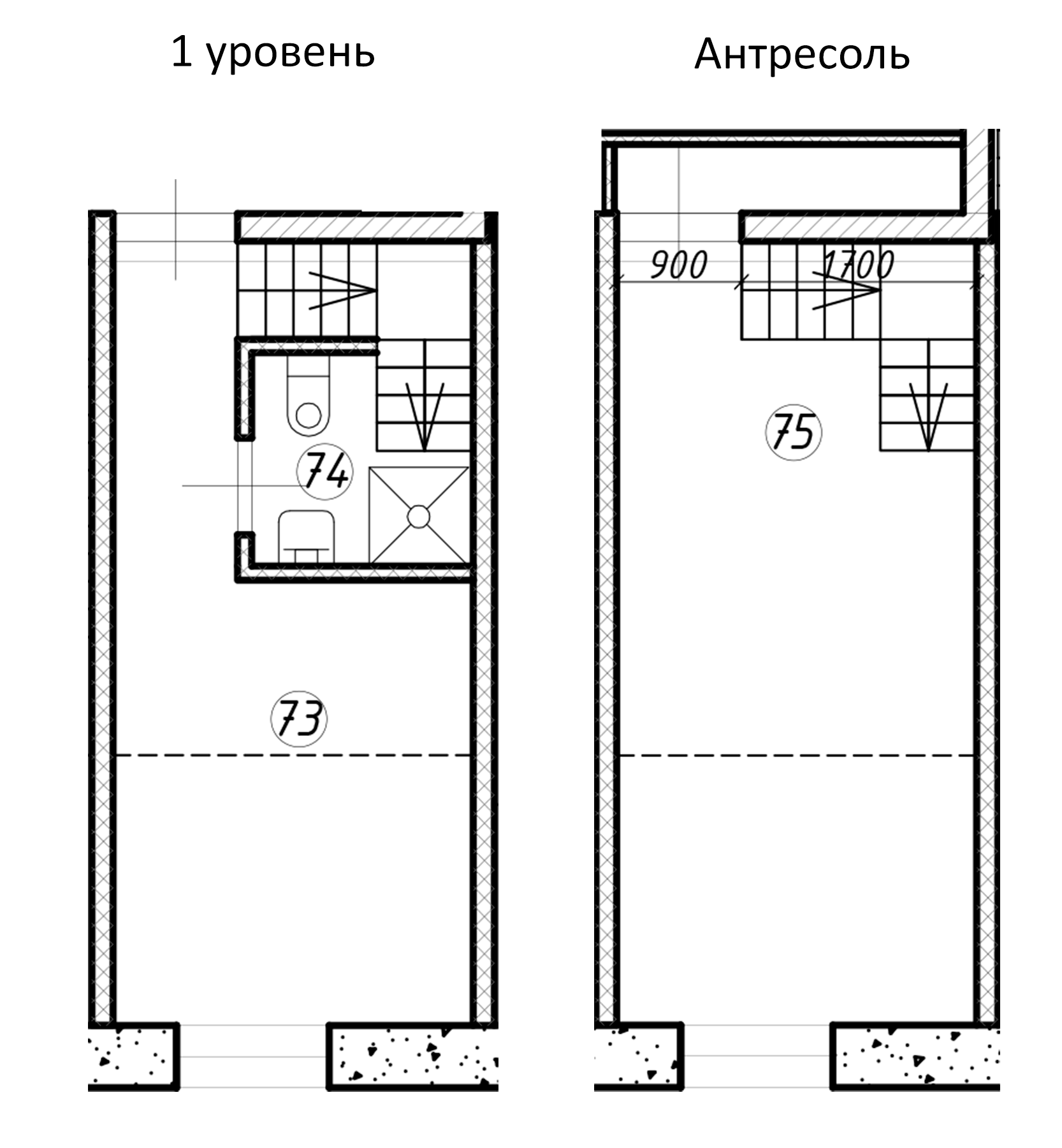 Планировка — Апарт-комплекс LOOK-Apart, Студия, 24 м²