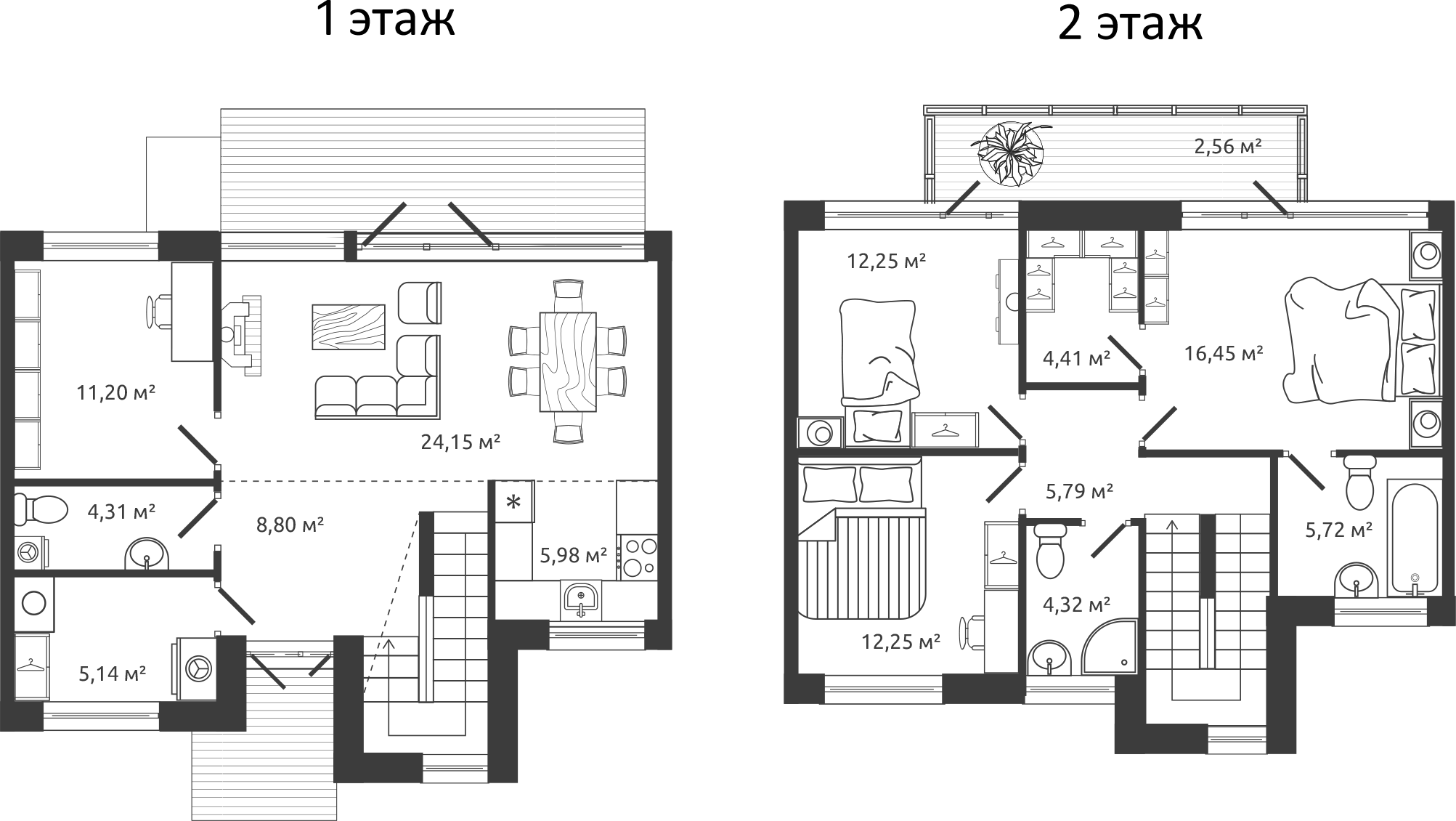 Планировка — Моменты.Repino, 4-комн., 121 м²