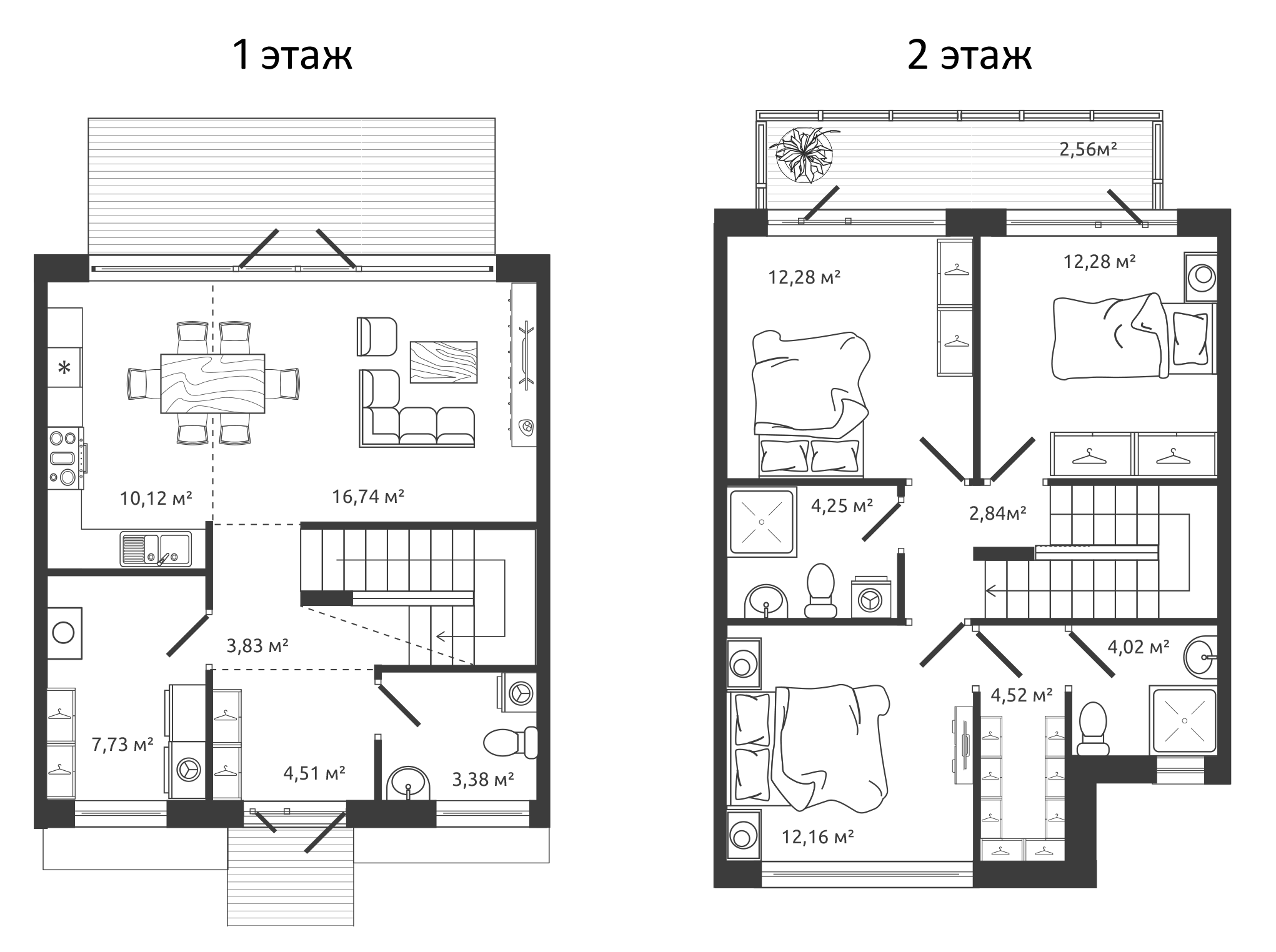 Планировка — Моменты.Repino, 3-комн., 99 м²
