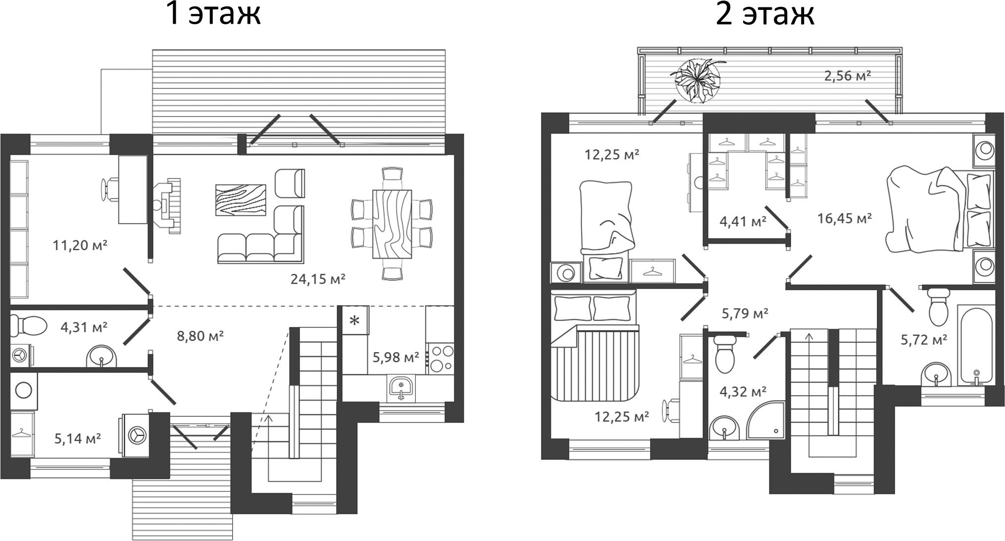 Планировка — Моменты.Repino, 4-комн., 121 м²