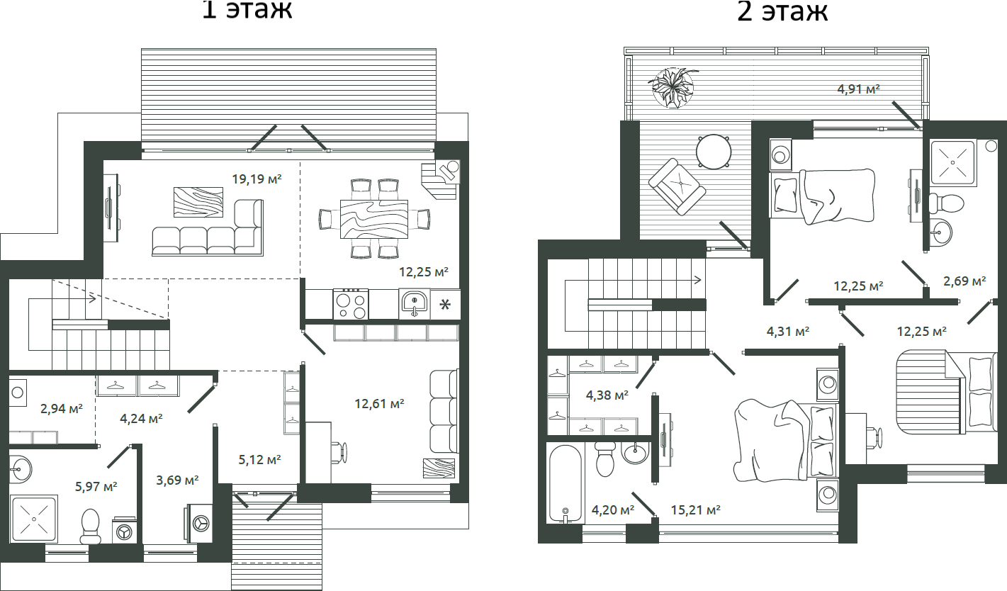 Планировка — Моменты.Repino, 4-комн., 121 м²