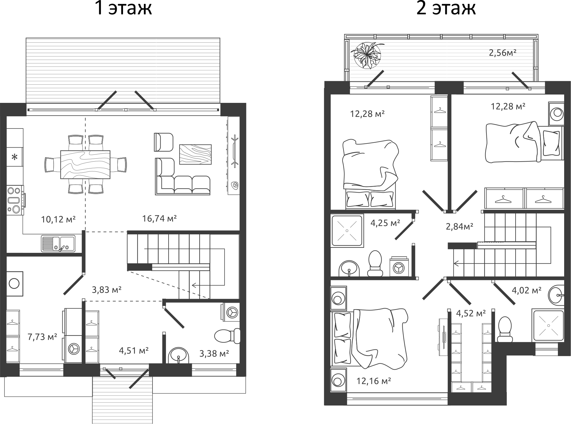 Планировка — Моменты.Repino, 3-комн., 99 м²