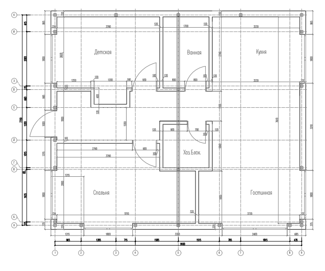 Планировка — Коттеджный поселок Финская деревня Юг, 2-комн., 66 м²