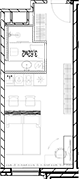 Планировка — МФК SAAN, Студия, 26 м²