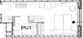 Планировка — МФК SAAN, Студия, 24 м²