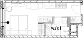 Планировка — МФК SAAN, Студия, 24 м²
