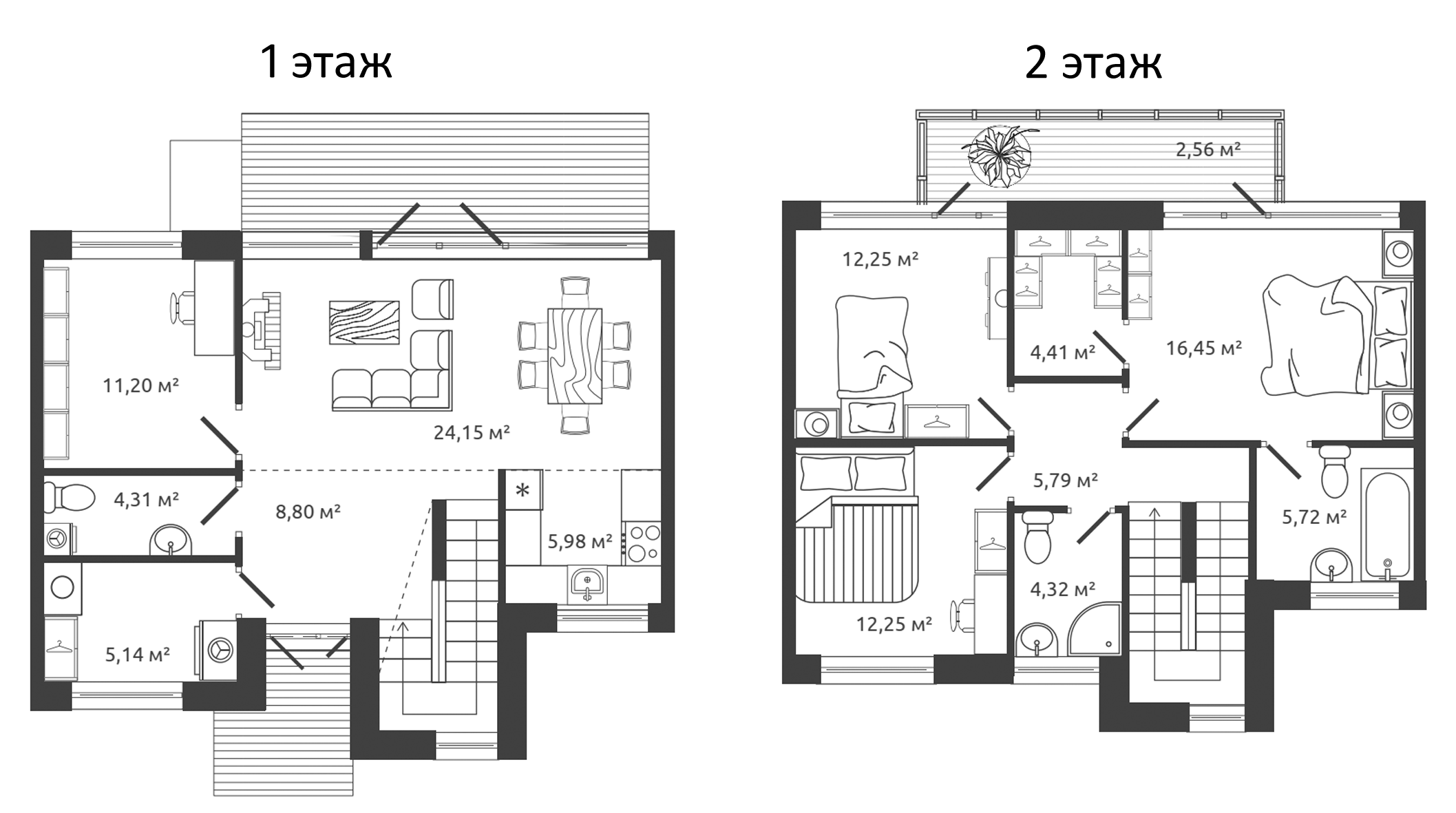 Планировка — Моменты.Repino, 4-комн., 121 м²