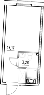 Планировка — Нигилист, Студия, 20 м²