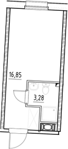 Планировка — Нигилист, Студия, 20 м²