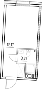Планировка — Нигилист, Студия, 20 м²