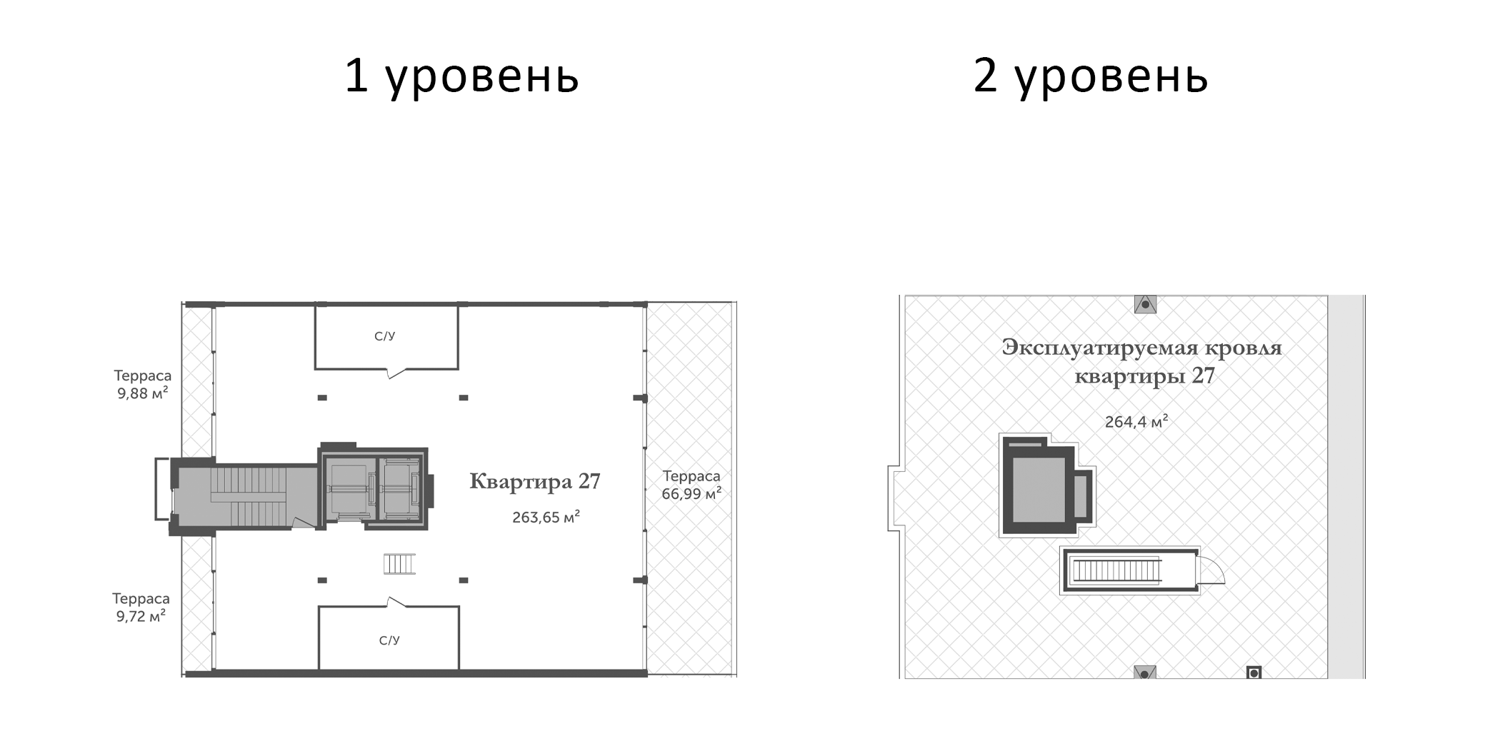 Планировка — Аструм, 1-комн., 264 м²