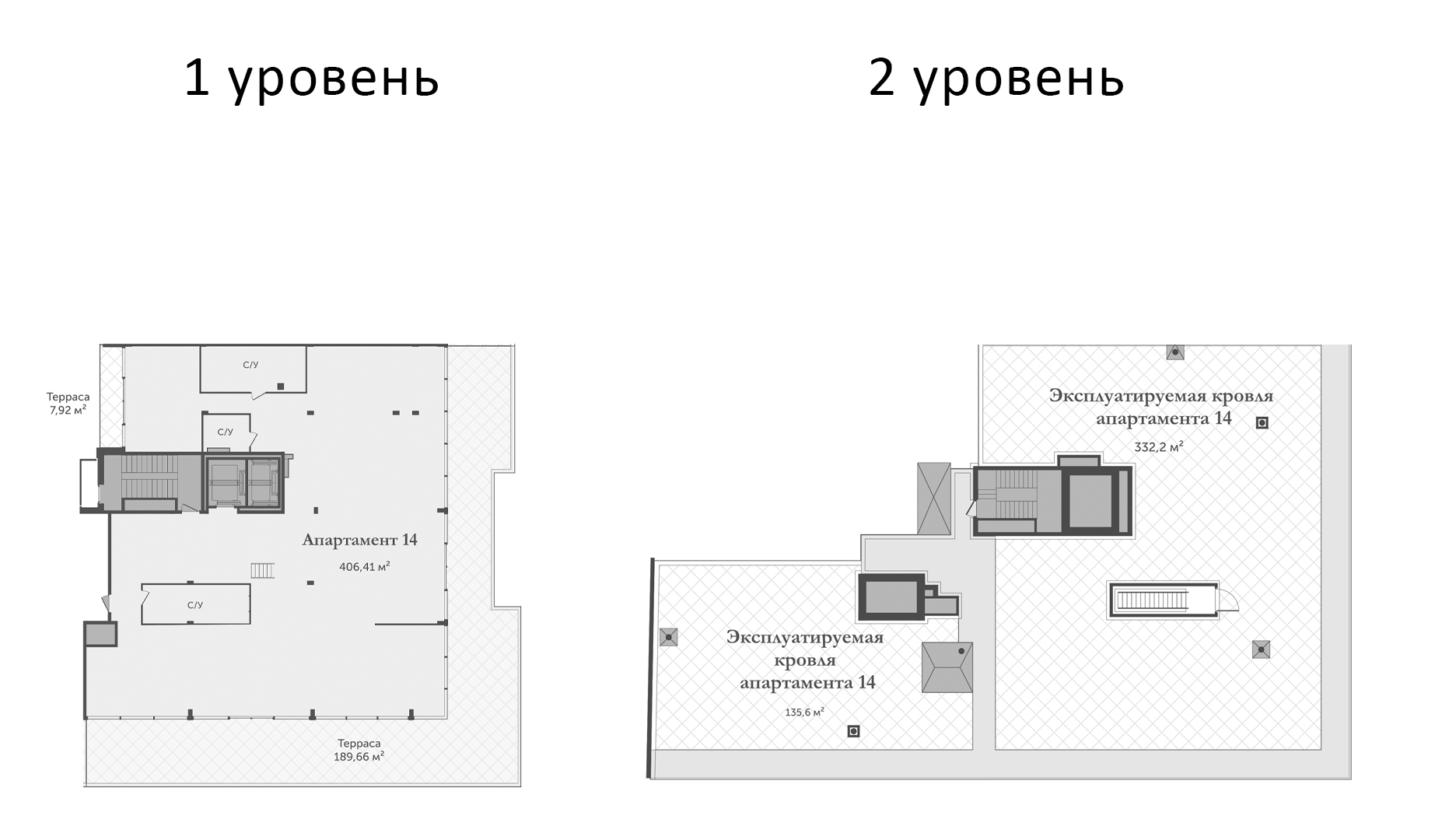 Планировка — Аструм, 1-комн., 406 м²