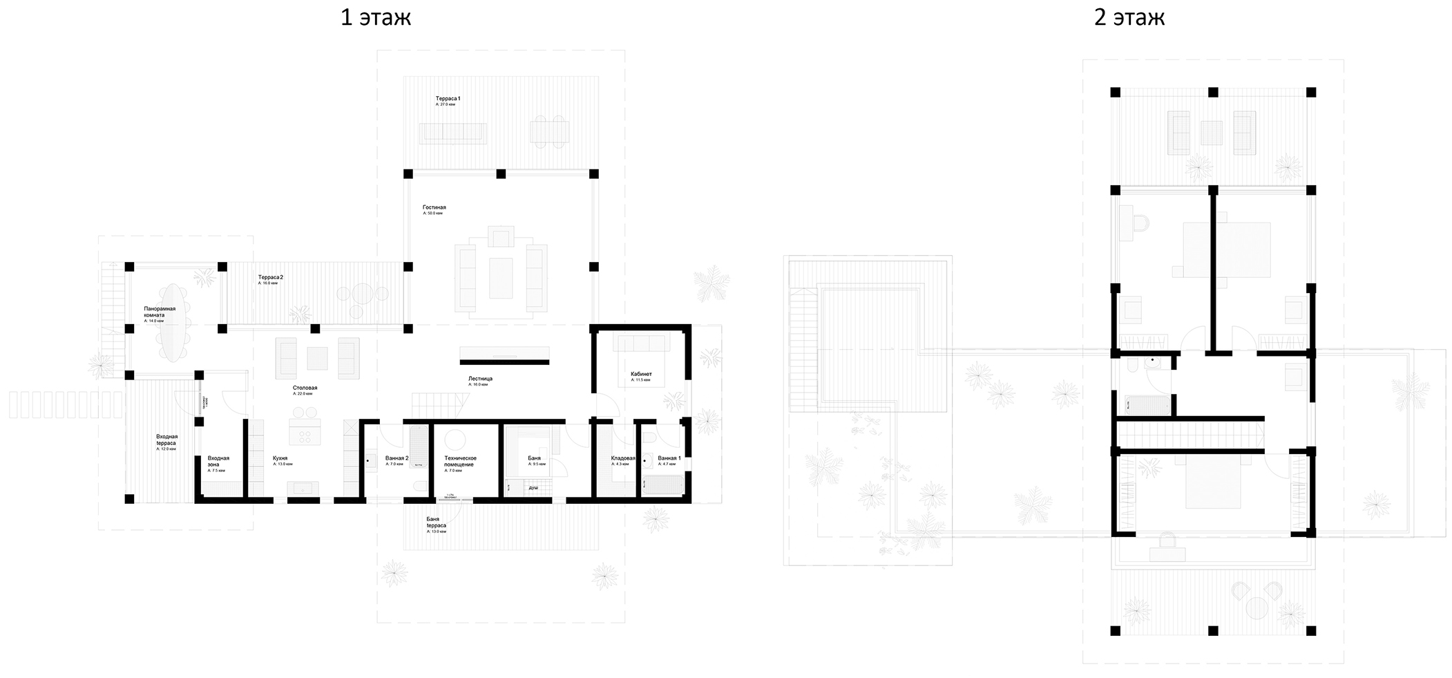 Планировка — Waterline, 3-комн., 292 м²
