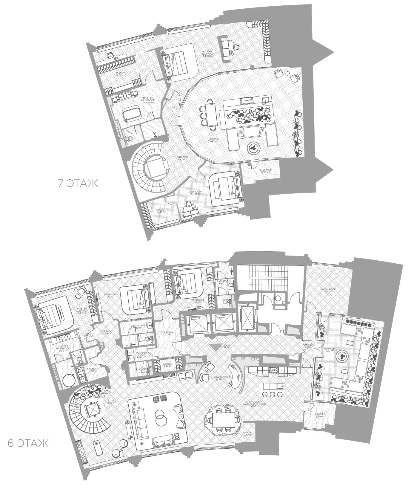Планировка — Николь, 6-комн., 462 м²