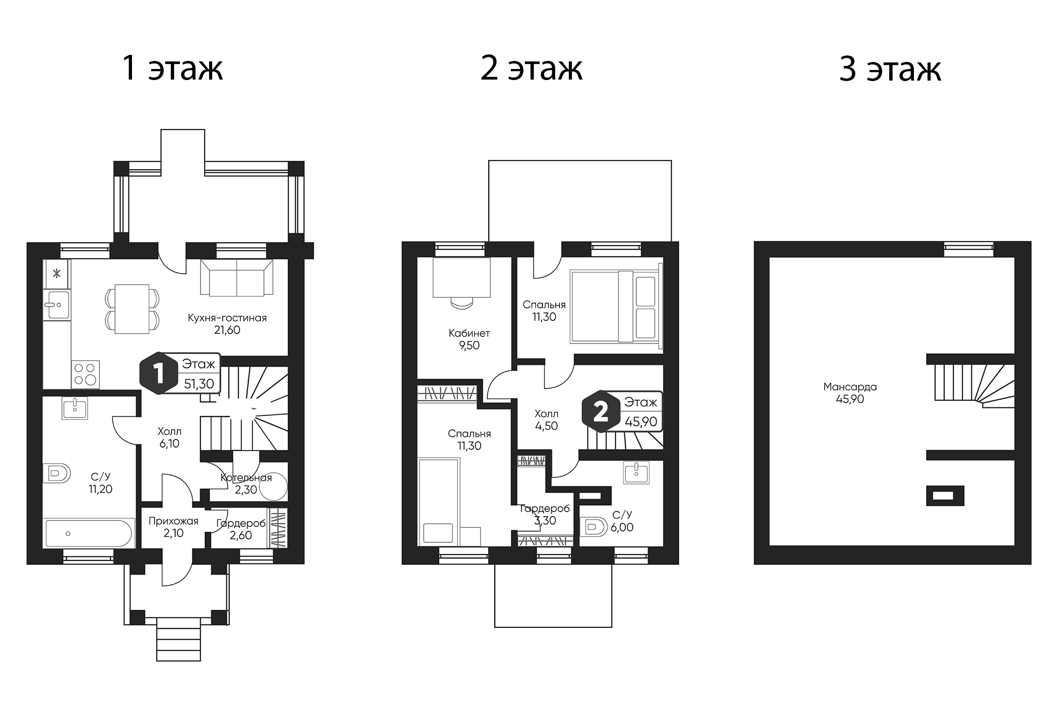 Планировка — Мечта квартал Тюльпанов, 4-комн., 188 м²