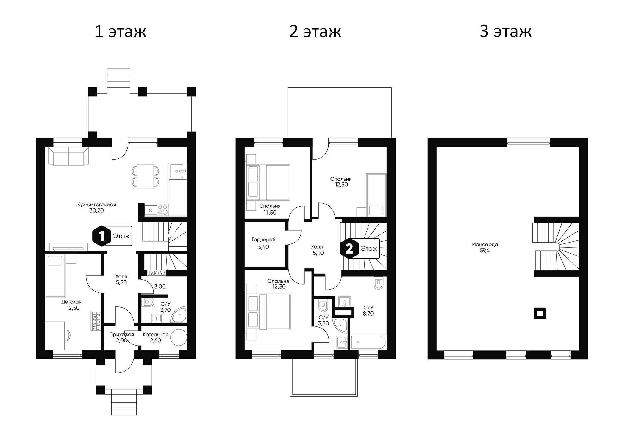 Планировка — Мечта квартал Тюльпанов, 5-комн., 224 м²