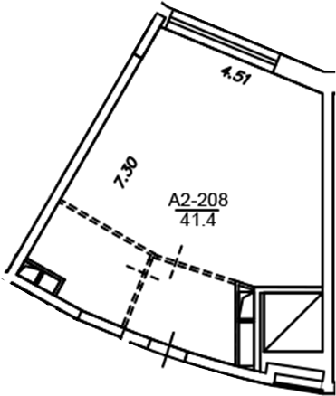 Планировка — Клубный дом Рублево, 1-комн., 41 м²