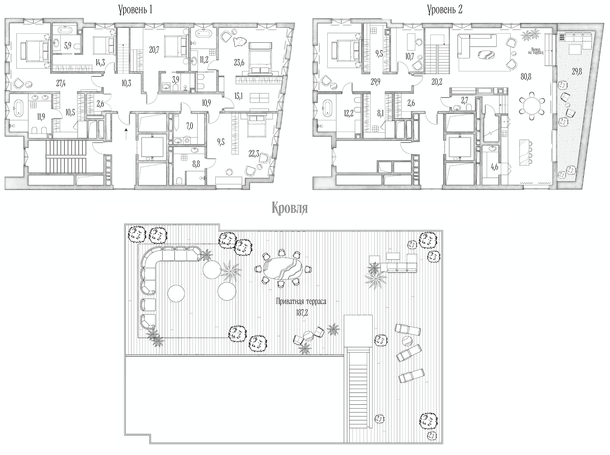 Планировка — Annabel’s, 7-комн., 436 м²