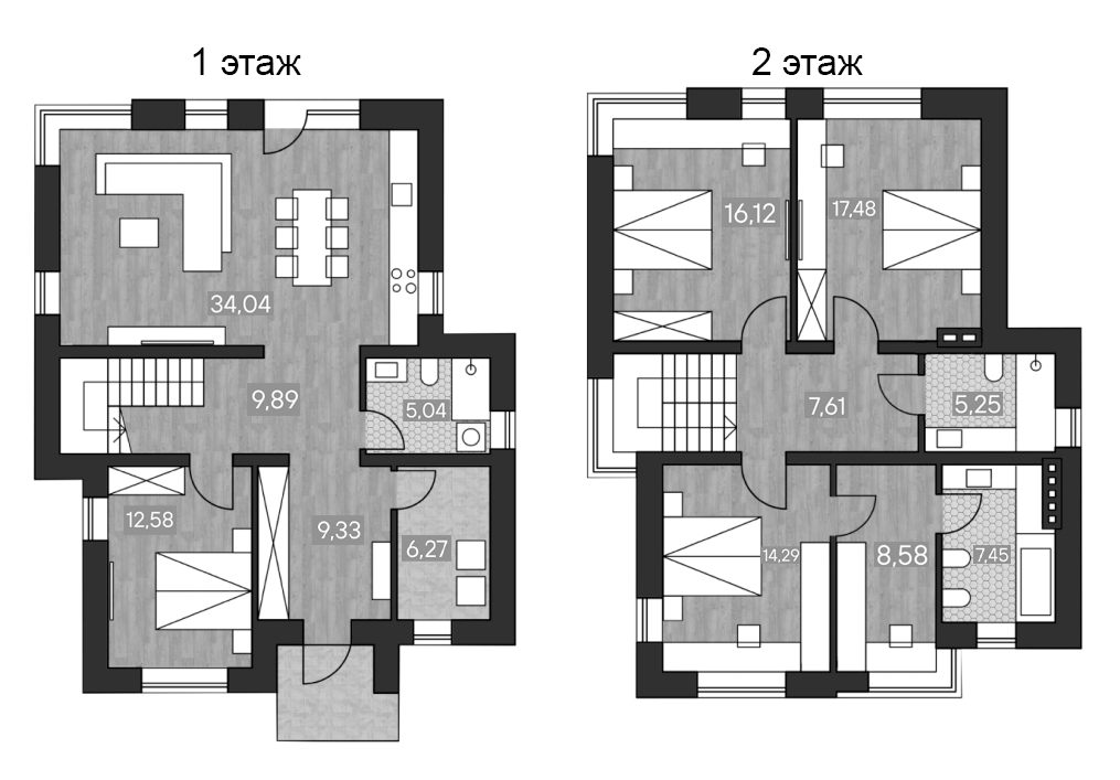 Планировка — Коттеджный поселок Riga Holiday, 4-комн., 155 м²
