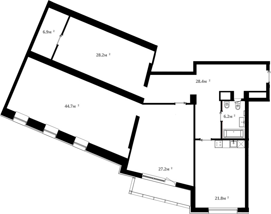 Планировка — RIVER HOUSE Щелково, 4-комн., 166 м²