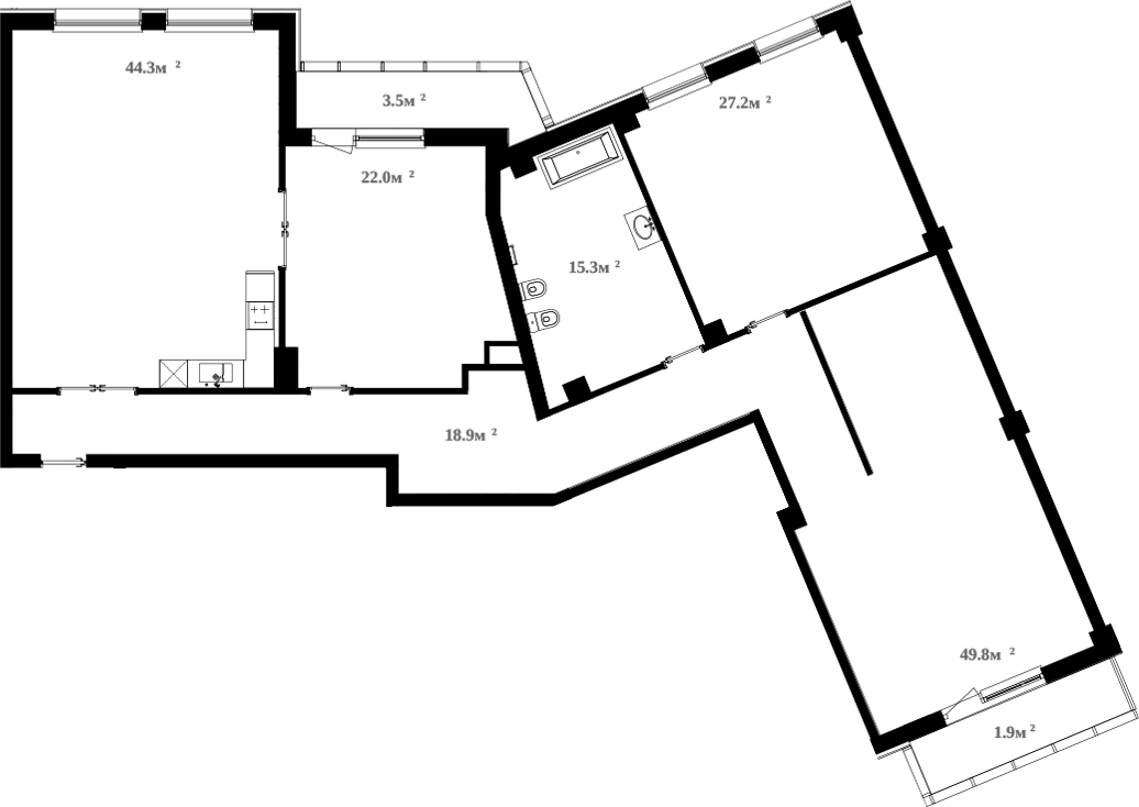 Планировка — RIVER HOUSE Щелково, 4-комн., 177 м²