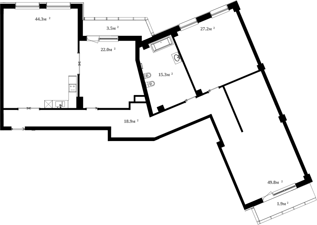 Планировка — RIVER HOUSE Щелково, 4-комн., 178 м²