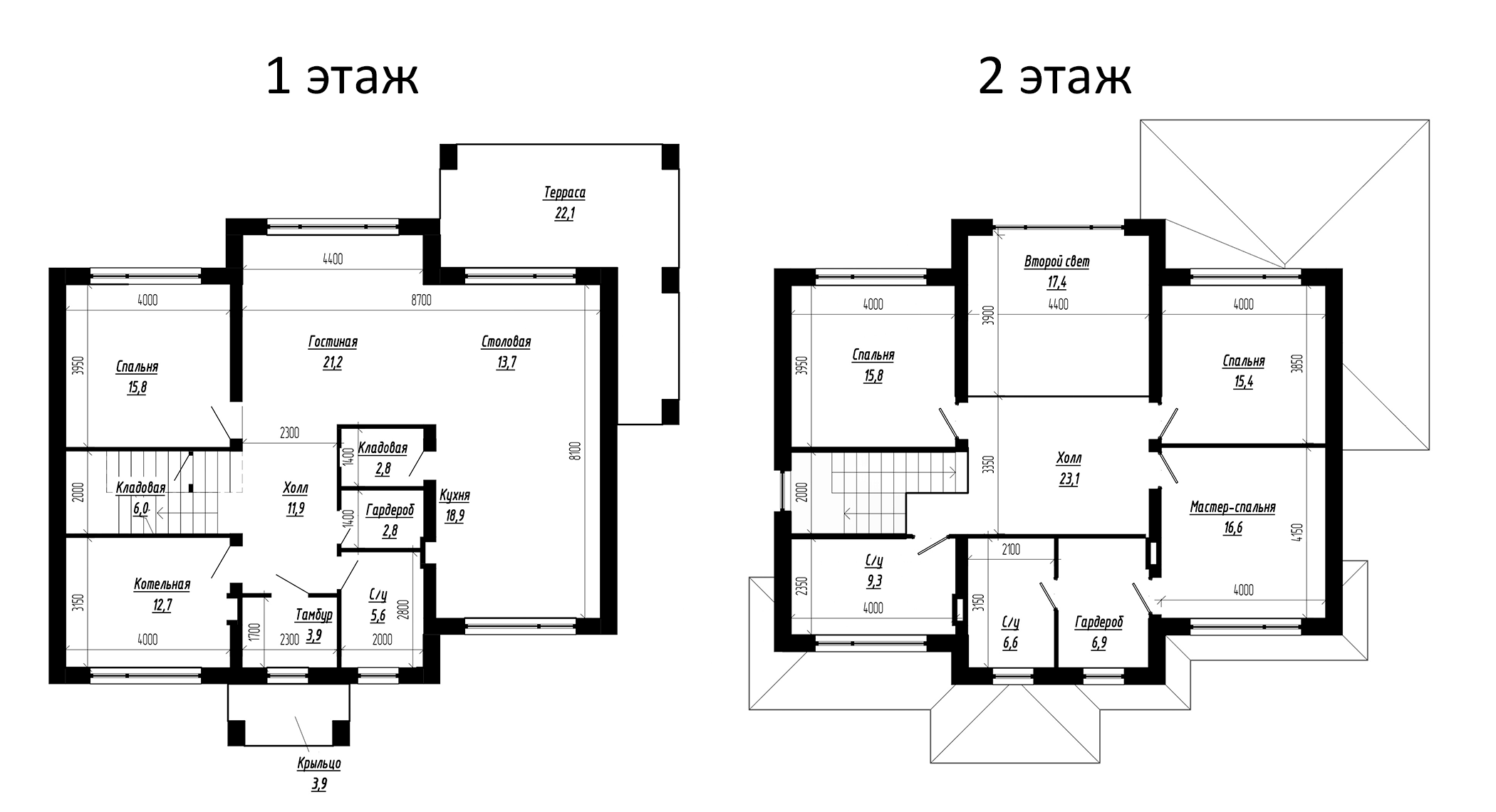 Планировка — Коттеджный поселок Сходня Country Club, 5-комн., 228 м²