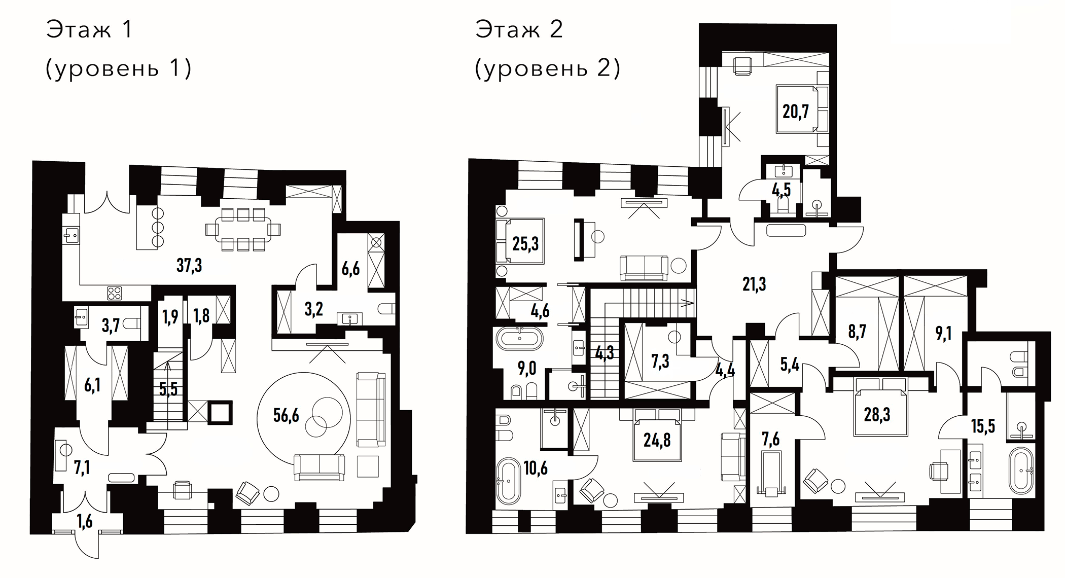 Планировка — Хлебный 19, 5-комн., 343 м²