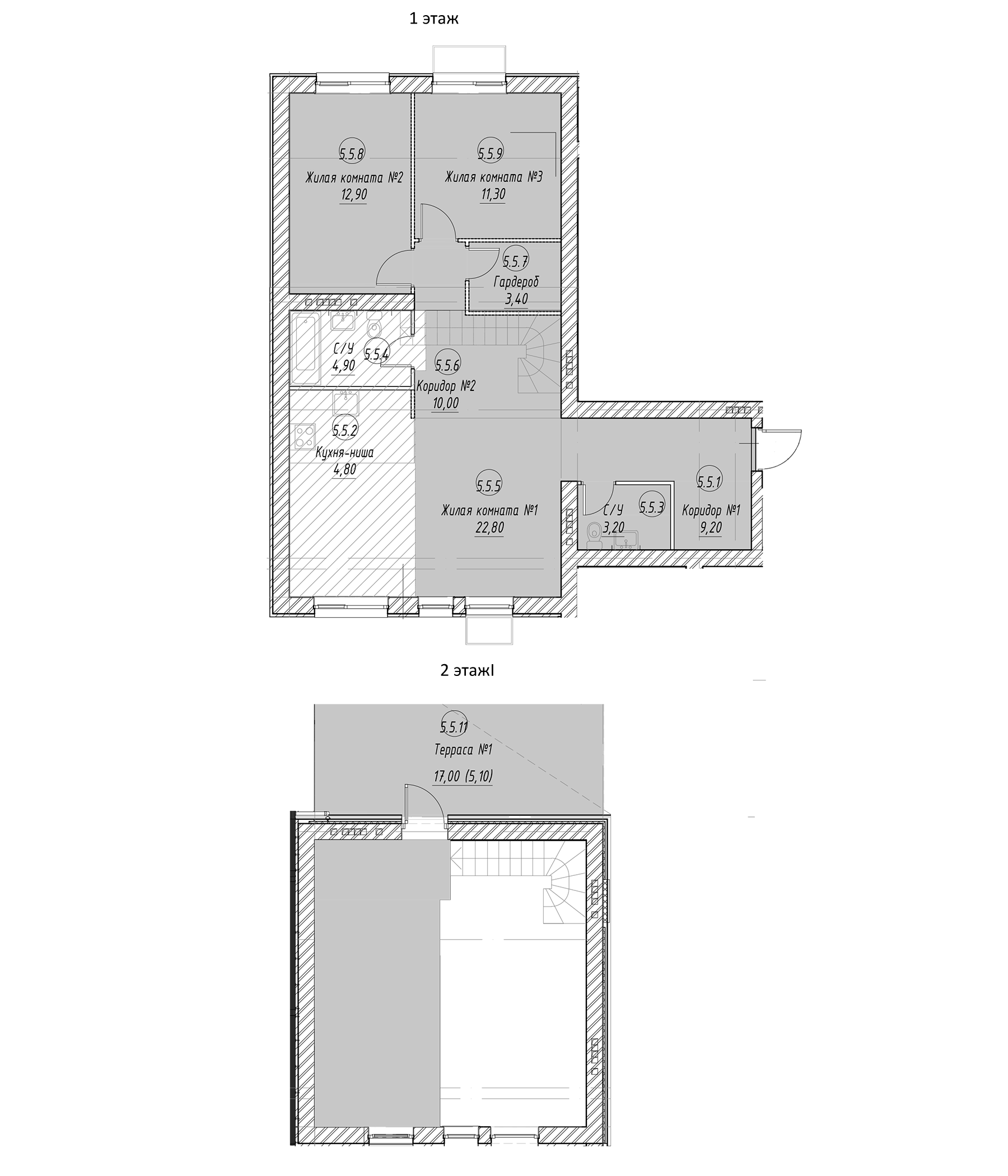 Планировка — Апрелевка Клаб, 4-комн., 101 м²