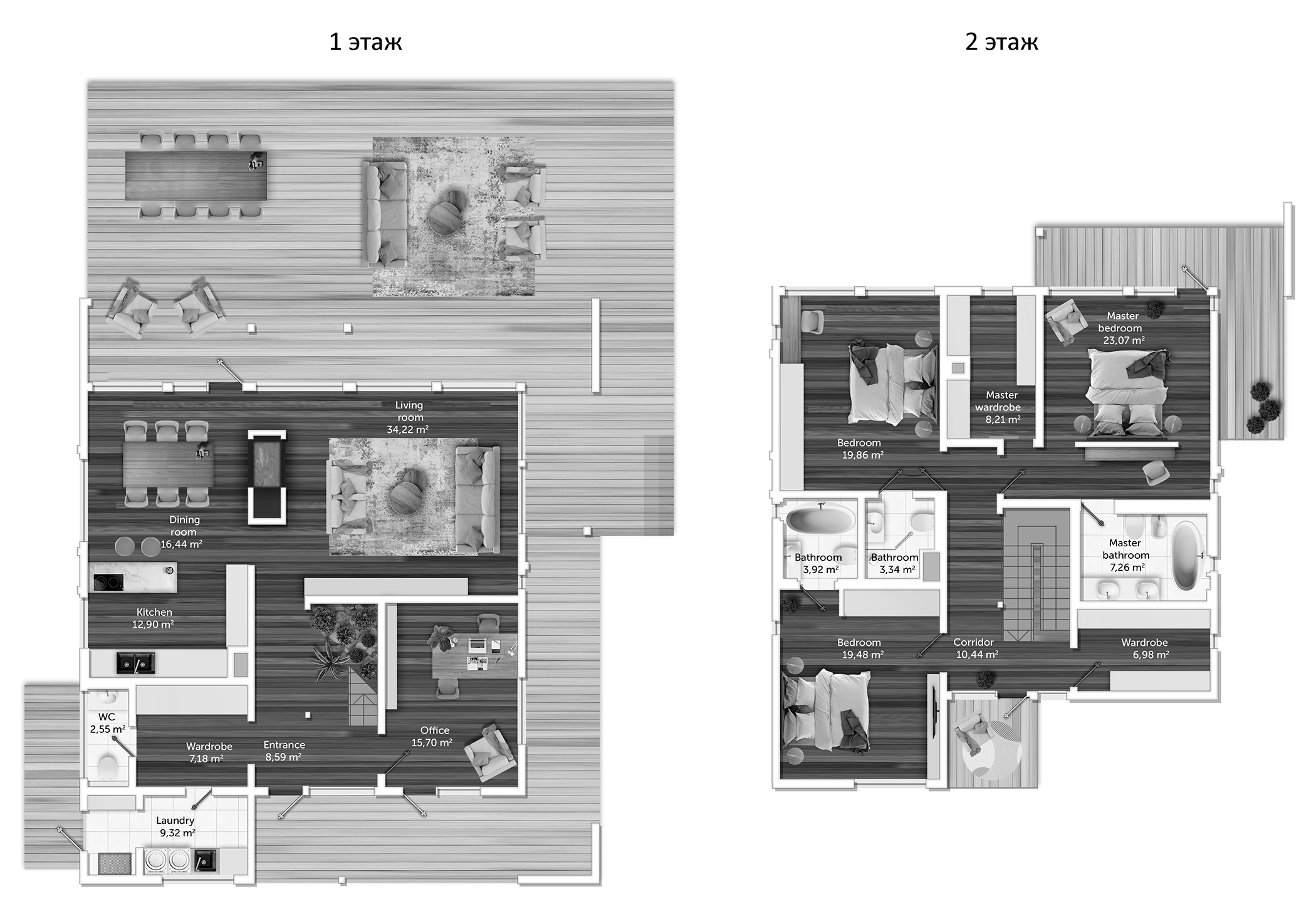 Планировка — Коттеджный поселок Gorki Lake, 4-комн., 209 м²