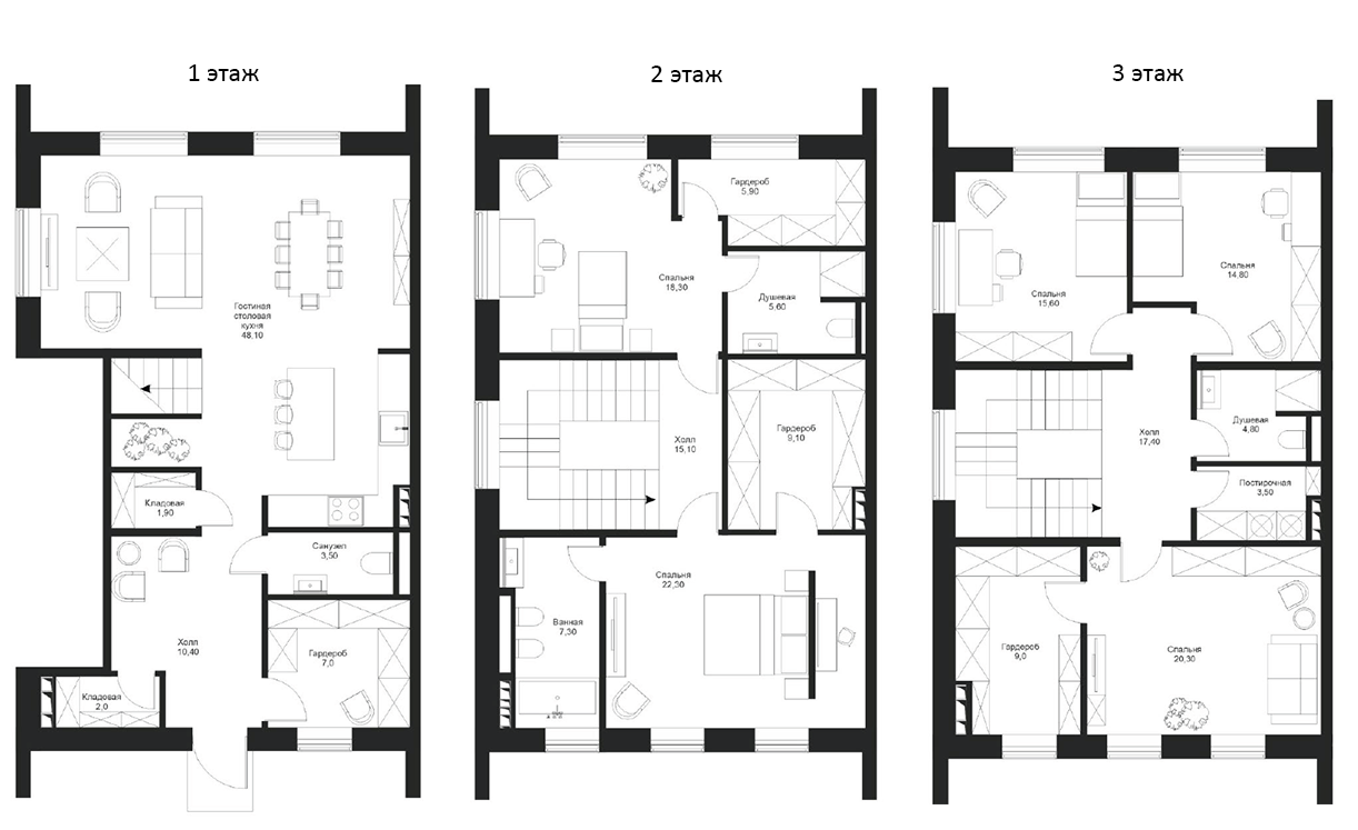 Планировка — River Residences, 5-комн., 236 м²