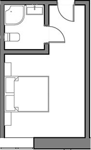 Планировка — Сосновый бор, Студия, 18 м²