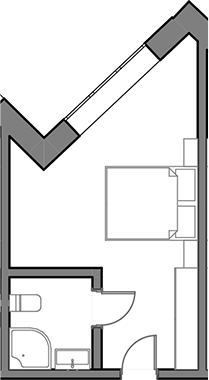 Планировка — Сосновый бор, Студия, 18 м²