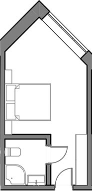 Планировка — Сосновый бор, Студия, 18 м²