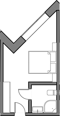 Планировка — Сосновый бор, Студия, 18 м²