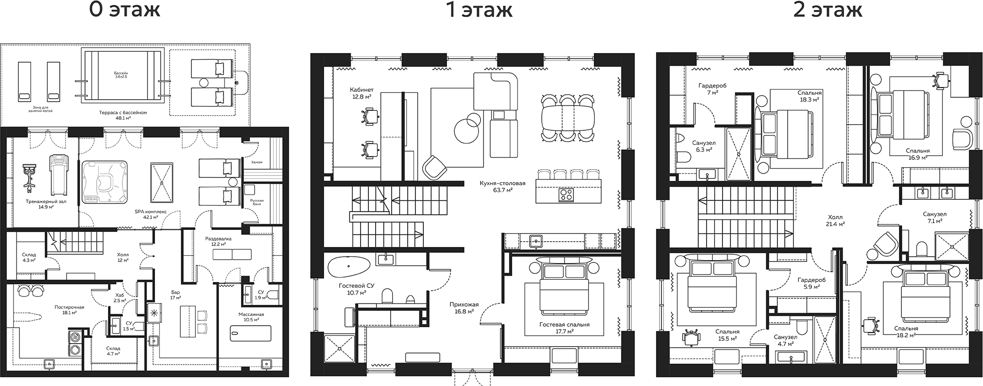Планировка — River Residences, 11-комн., 381 м²