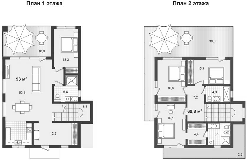 Планировка — Парк Утриш, 4-комн., 180 м²