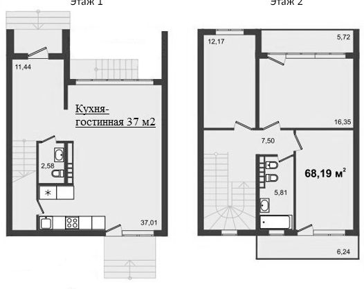 Планировка — Парк Утриш, 3-комн., 114 м²