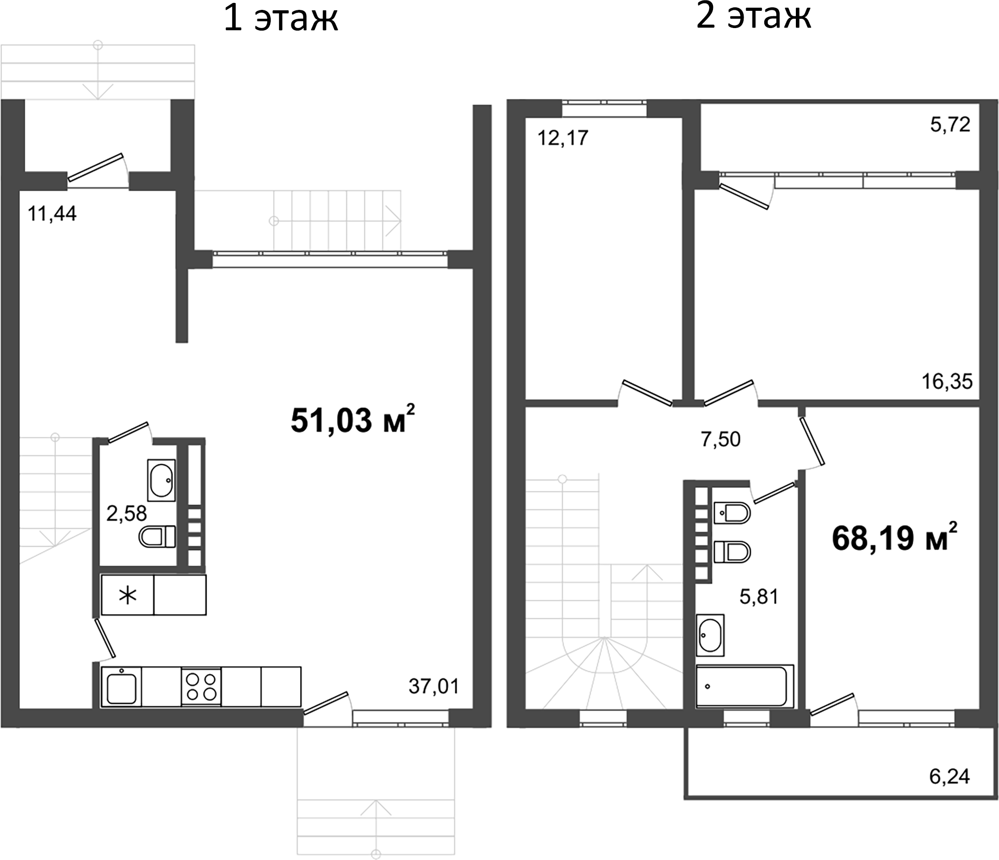 Планировка — Парк Утриш, 3-комн., 114 м²