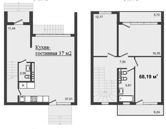 Планировка — Парк Утриш, 3-комн., 114 м²