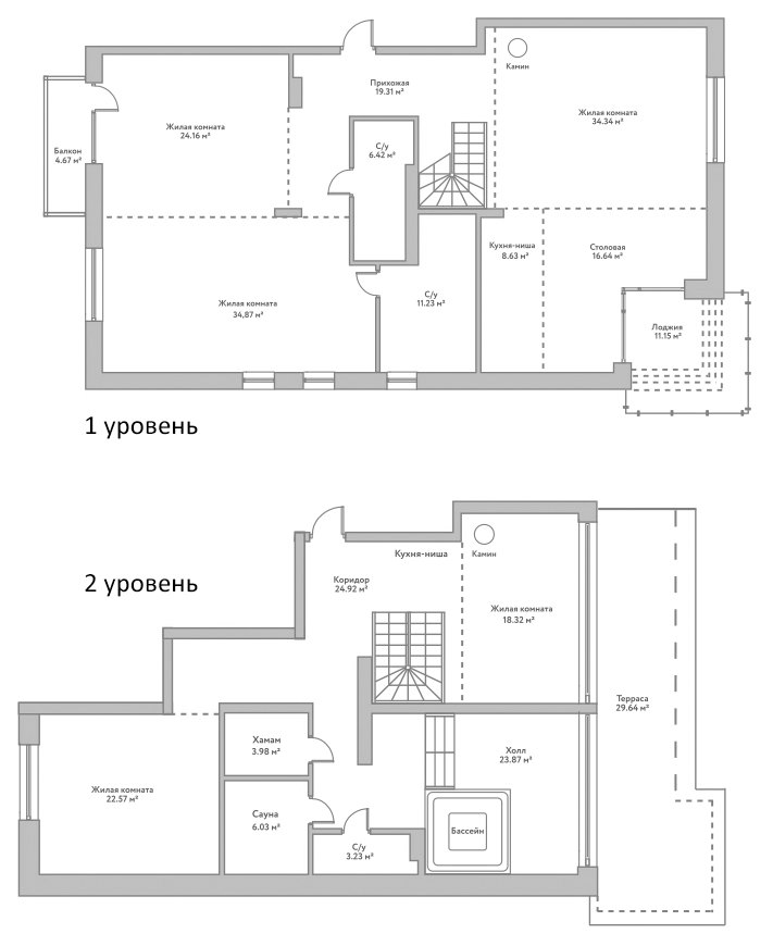 Планировка — Flora&Fauna, 5-комн., 259 м²