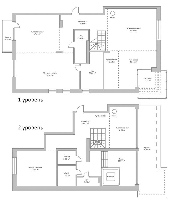 Планировка — Flora&Fauna, 5-комн., 259 м²