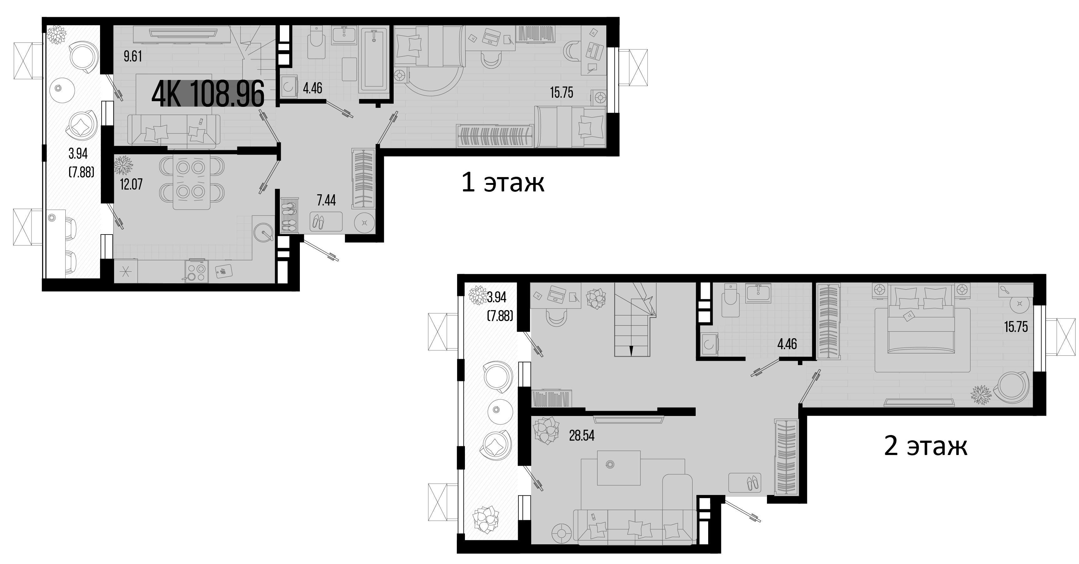 Планировка — Цветной бульвар, 4-комн., 101 м²