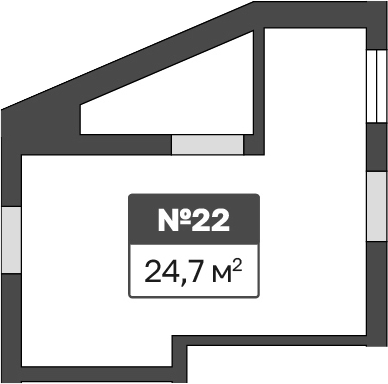 Планировка — Апарт-отель Есенин Дача, 1-комн., 36 м²